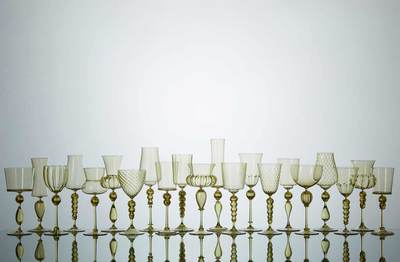 Michael Schunke goblets, hand blown glass, amber glass, Venetian style stemware, made in America, colored glass, wine glasses, colorful cocktail vessels. @thegobletninja the goblet ninja, instagram goblets